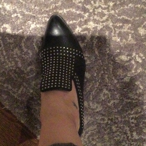 1.State studded cowboy western style black mules in 37.5 or 7 trendy - Picture 4 of 7